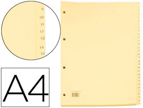 Separador cartonex de cartolina 1 a 31 , Cartonex , 73147 , 5606149000267